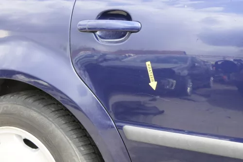 VW Passat 3B 3BG Kombi Variant Tür hinten rechts schwarz blau indigoblau LB5N (156566)