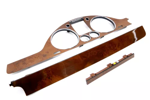 VW Passat 3C Mittelkonsole Verkleidung Abdeckung Tacho Dekor nur Holz Nuss (157026)