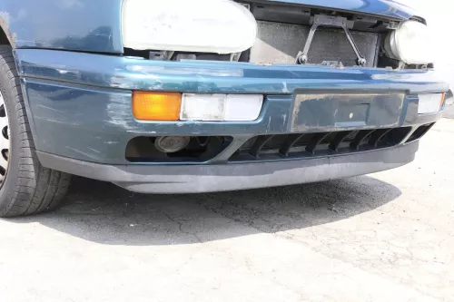 VW Golf 3 auch Cabrio Stoßstange vorne Stoßfänger vorn grün LC6P lackiert (157263)