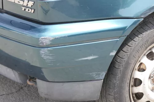 VW Golf 3 1H 1E Cabrio Limousine Stoßstange hinten Heckstoßstange grün LC6P (157264)