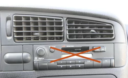 VW Golf 3 Cabrio 1E 1H Lüftungsdüse Düse Lüftung vorne in der Mitte 1E1819728