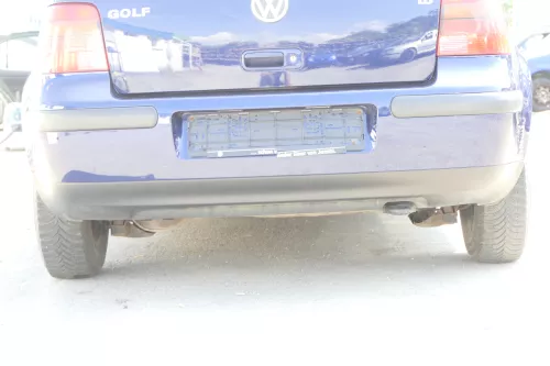 VW Golf 4 1J Limousine Stoßstange hinten Heckstoßstange Stoßfänger blau LB5N (157319)