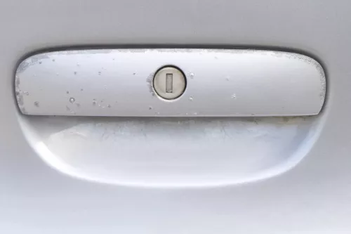 VW Polo 9N 9N3 Griff Heckkklappe Heckklappengriff silber LA7W (157410)