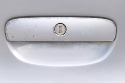 VW Polo 9N 9N3 Griff Heckkklappe Heckklappengriff silber LA7W (157410)