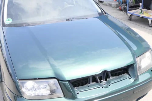 VW Bora Motorhaube Haube Klappe vorne grün LC6M  (157453)