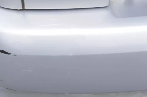 Polo 6N Stoßstange hinten NUR Oberteil der 2-geteilte Heckstoßstange silber LB7Z (157531)