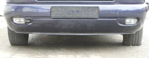 VW T4 Multivan Lange Version Stoßstange Frontstoßstange vorne blau LN5Y Nebelsch