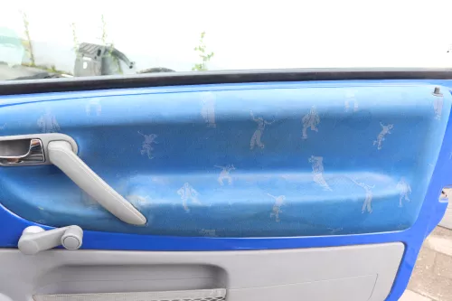 VW Lupo Arosa Türverkleidung Verkleidung Tür rechts oben + unten College blau (157976)