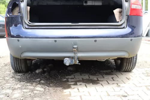 Audi A6 4B Limousine Stoßstange hinten Heckstoßstange Stoßfänger blau LZ5L PDC n (157997)