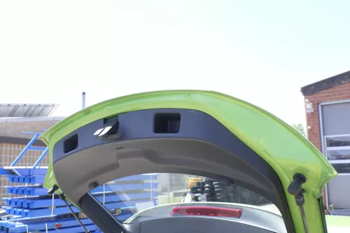 VW Scirocco 3 Heckklappe Klappe Scheibe grün LR6T Spoiler  (158200)