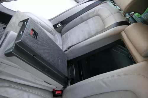 VW Passat 3C Kombi Sitz Rückbank Rücksitzbank Sitze Leder Lehne latte macchiato (158283)