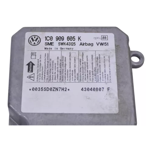 Skoda Fabia 6Y Steuergerät Airbag Airbagsteuergerät 1C0909605K 005 (158353)