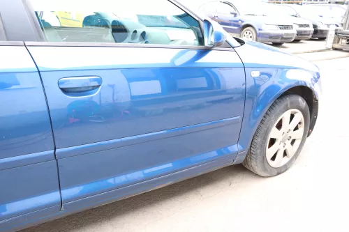 Audi A3 8P 4/5 Türer Tür vorne rechts Beifahrertür Türblatt blau LZ5C mauritiusb (158487)