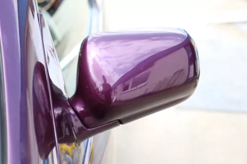 VW Polo 6N elektrischer Spiegel Außenspiegel links außen lila LC4U + Glas (158508)