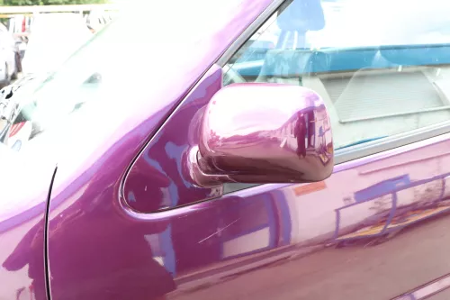 VW Polo 6N elektrischer Spiegel Außenspiegel links außen lila LC4U + Glas (158508)