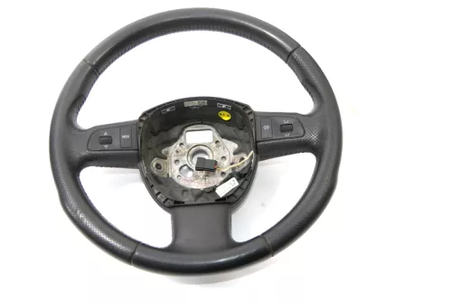 Audi A6 4F Q7 Lenkrad 3-Speichen Multifunktionslenkrad 4F0419091DF schwarz