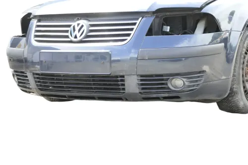 VW Passat 3BG Stoßstange vorne Frontstoßstange Stoßfänger grau blau LC5F (158591)