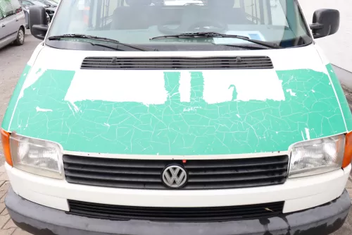 VW T4 Transporter Pritsche Motorhaube Haube Klappe vorne weiß L902