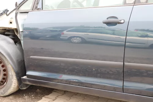 VW Golf Plus 5M Türblatt Tür vorne links Fahrertür blau grau LC5F - nur Türblatt (158860)