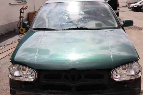 VW Golf 4 Motorhaube Haube Klappe vorne grün LC6M Frontklappe brightgreen c (158907)