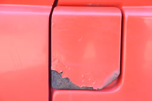 VW T4 Tankdeckel Tankklappe Tank Deckel Klappe rot  (159062)
