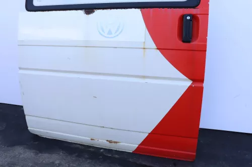 VW T4 Transporter Tür rechts Schiebetür Scheibe weiß Multivan Caravelle -Mängel (159064)