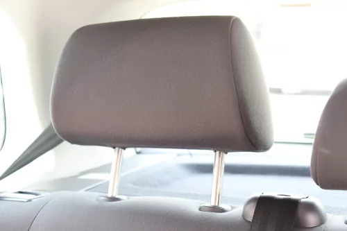 VW Polo 9N 9N3 Sitz Rückbank Sitzfläche Sitze 3 Punkt Gurt hinten rot Kopfstütze (159181)