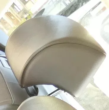 VW Passat 3C B7 Kopfstütze Sitz hinten rechts o. links Leder naturbraun braun 3A (159215)