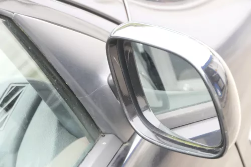 Skoda Fabia 6Y elektrisch Spiegel Außenspiegel rechts mit Glas schwarz LF9R d (159276)