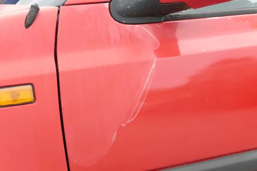 VW Golf 3 4 1E Cabrio Tür vorne links Fahrertür rot - ohne Anbauteile (159361)