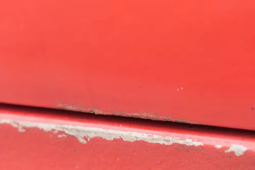 VW Golf 3 4 1E Cabrio Tür vorne links Fahrertür rot - ohne Anbauteile (159361)