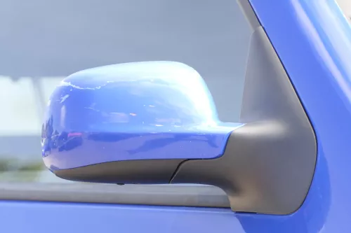 VW Golf 4 Bora manueller Spiegel vorne rechts Außenspiegel blau LW5Z (159480)