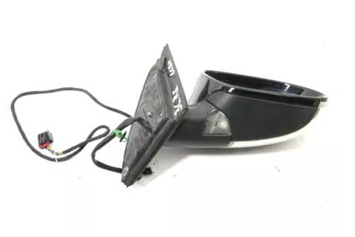 Passat 3C elektrischer Spiegel Außenspiegel rechts schwarz LC9X anklappbar Umfel (159552)