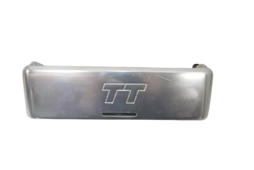 Audi TT 8N Blende für radio um MIttelkonsole Abdeckung Logo Zeichen Alu silber 