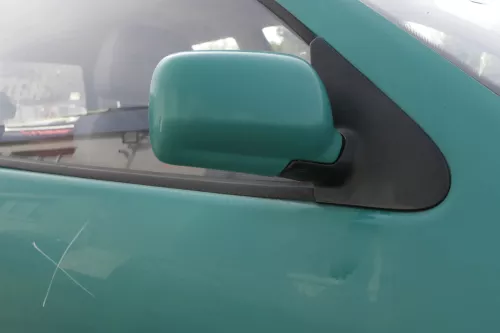 VW Polo 6N manueller manuell Spiegel Außenspiegel rechts grün LD6D & Glas