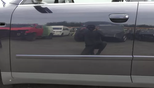 Audi A4 B6 8E nur Türblatt Tür vorne links Fahrertür blau LZ5L Kombi+Limo (159619)