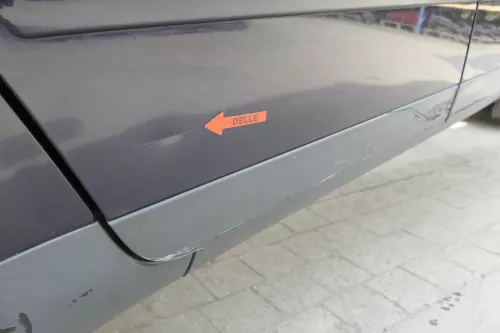 Audi A4 B6 8E Türblatt Tür hinten rechts blau LZ5L Kombi Avant + Rahmen (159621)