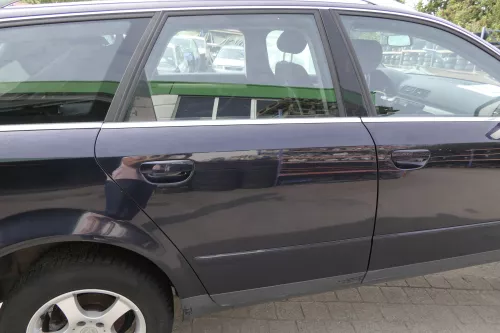Audi A4 B6 8E Türblatt Tür hinten rechts blau LZ5L Kombi Avant + Rahmen (159621)