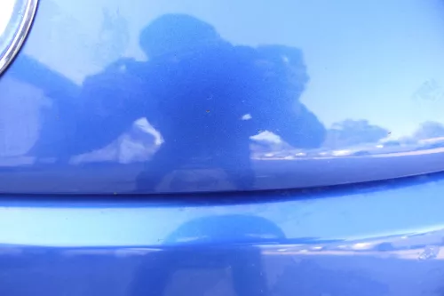 VW New Beetle 9C Motorhaube Klappe vorne blau LA5W - Dellen (159642)