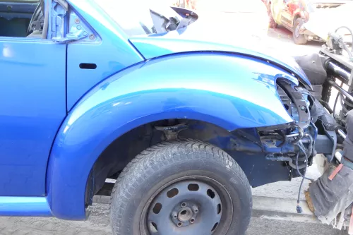 VW New Beetle 9C Kotflügel vorne rechts blau LA5W 1C0821104H (159679)