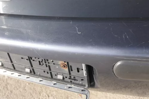 VW Golf 4 Limousine Stoßstange hinten Heckstoßstange Stoßfänger blau grau LC7V h (159719)