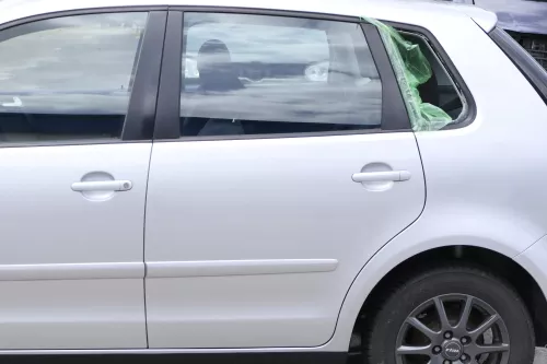 VW Polo 9N 9N3 Tür hinten links 4/5-Türer grau silber LA7W -ohne Anbauteile