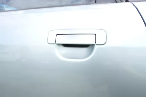 Audi 80 90 Limousine Stufenheck Tür hinten links Rahmen Türblatt grün LY6N -ohne (159842)