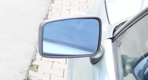 Audi 80 elektrischer elektrisch Spiegel Außenspiegel links mit Glas grün LY6N (159876)