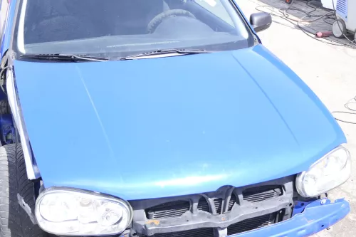 VW Golf 4 Motorhaube Haube Klappe vorne blau LW5Z jazzblue 123701 (159929)