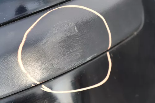 VW Polo 9N 9N3  Limousine Stoßstange hinten Heckstoßstange Stoßfänger schwarz (160095)