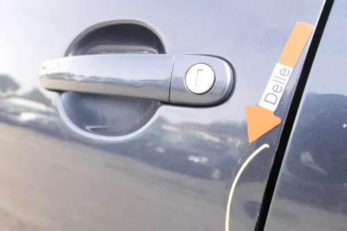 VW Golf 5 V 1K Tür vorne links Fahrertür 4/5-Türer blau grau LC5F TÜRBLATT  (160127)