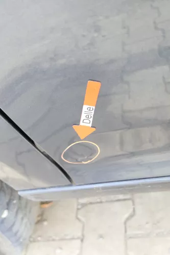VW Golf 5 V 1K Tür vorne links Fahrertür 4/5-Türer blau grau LC5F TÜRBLATT  (160127)