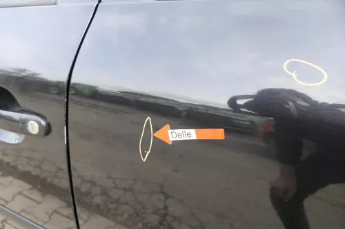 Skoda Octavia 1U Limousine Tür hinten links schwarz LF9R (160205)