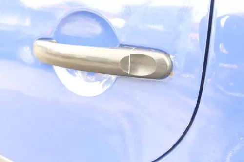 VW Touran 1T3 1T Tür hinten links Fahrerseite blau LL5M - ohne Anbauteile (160220)